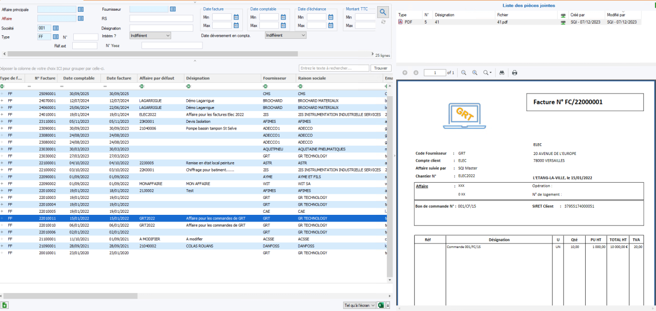 La gestion des documents