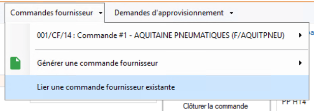 Commande client - resultat visible
